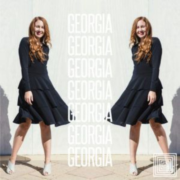 NWT Lularoe Georgia Dress Black Medium - Picture 1 of 5